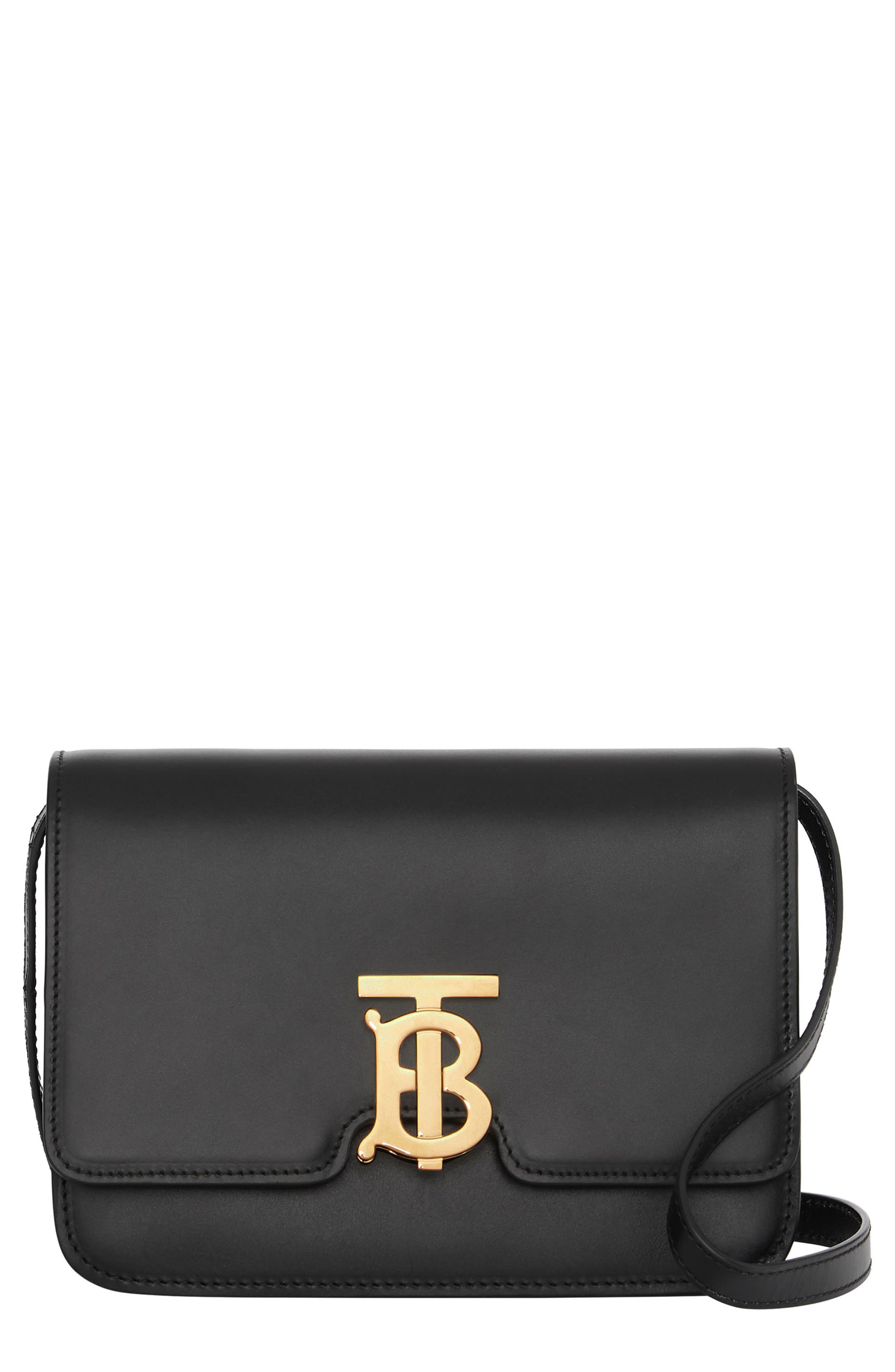 burberry black small monogram crossbody bag