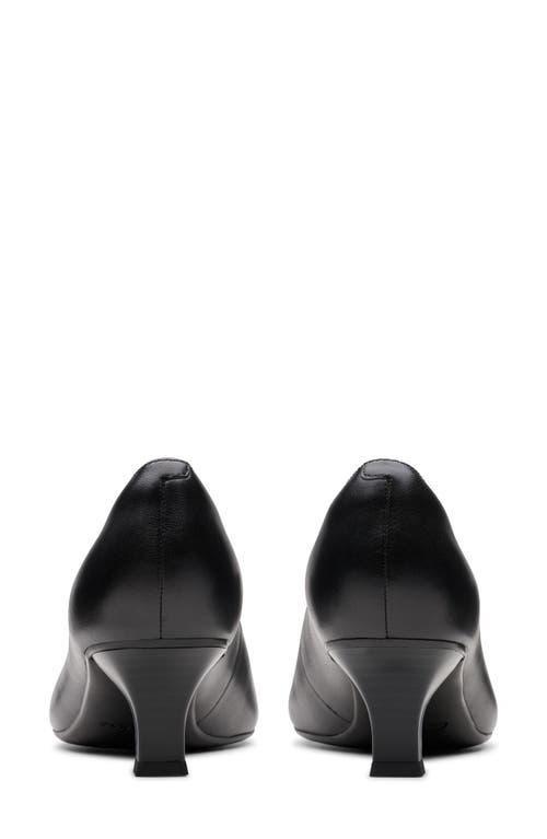 Clarks ® Kepley Vine Pump In Black Leather