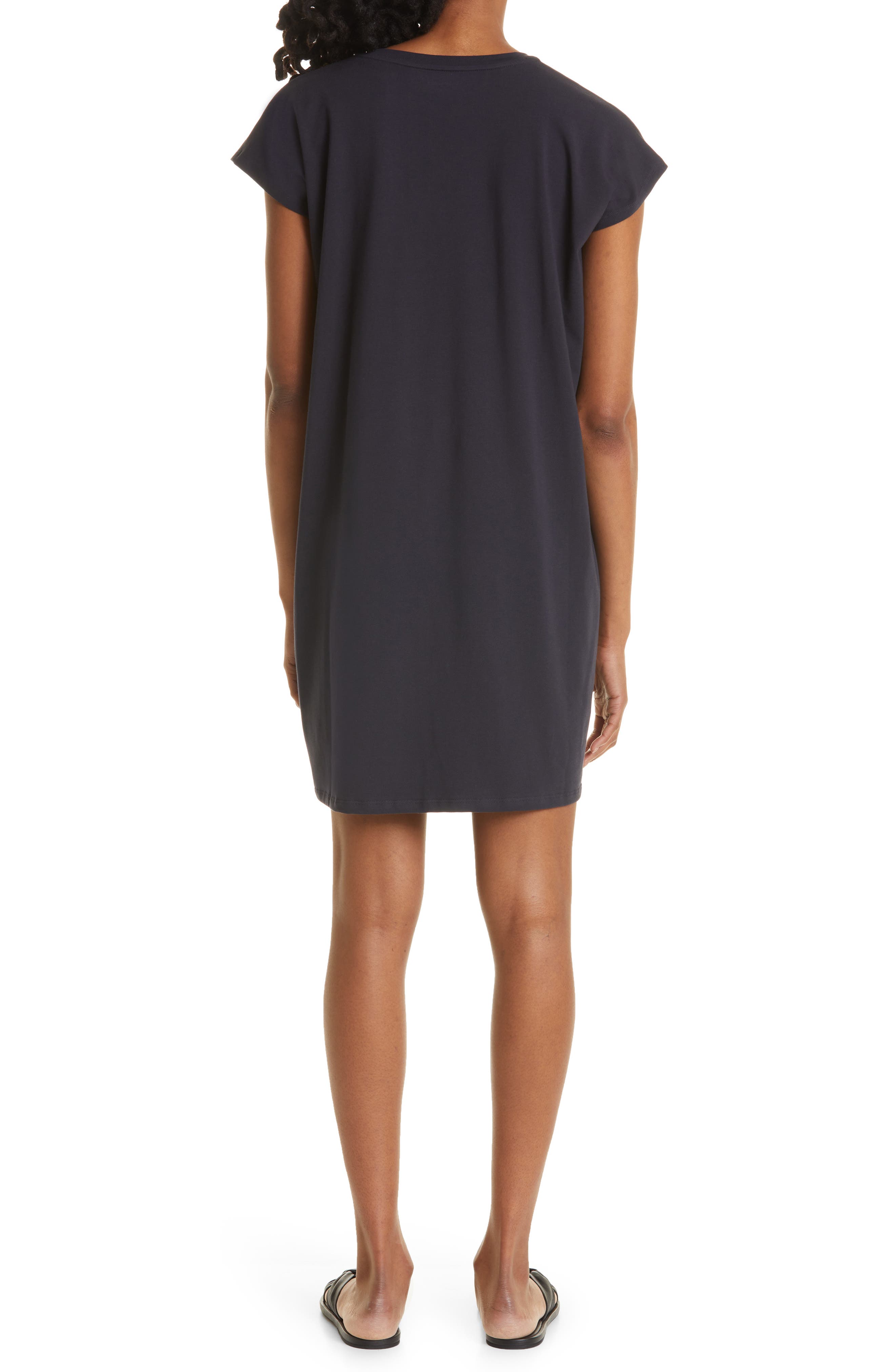 V-Neck Organic Pima Cotton Blend Dress 