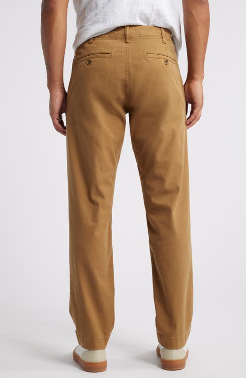 Shop Treasure & Bond Straight Fit Flat Front Stretch Twill Chinos In Tan Ermine