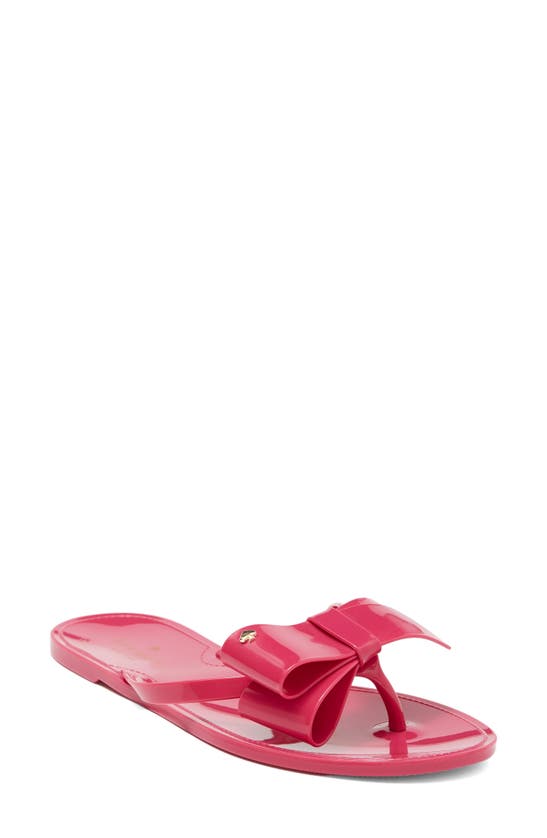 Kate Spade Jayla Bow Flip Flop Sandal In Festive Pink