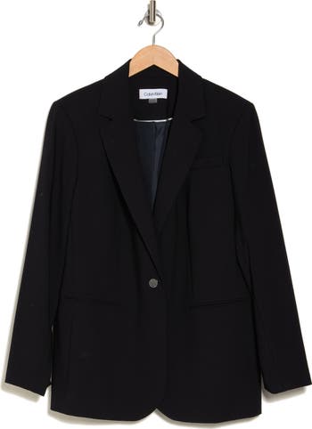 Calvin klein 2025 one button blazer