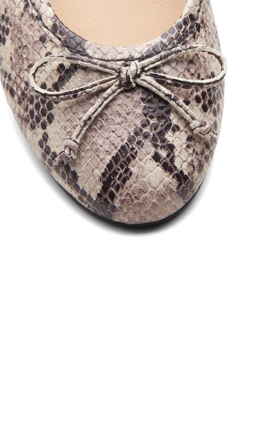 Shop Clarks (r) Fawna Lily Ballet Flat In Beige Snake Print