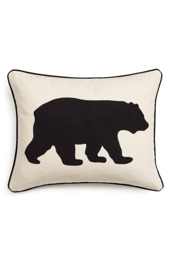 Eddie Bauer Bear Throw Pillow In Black