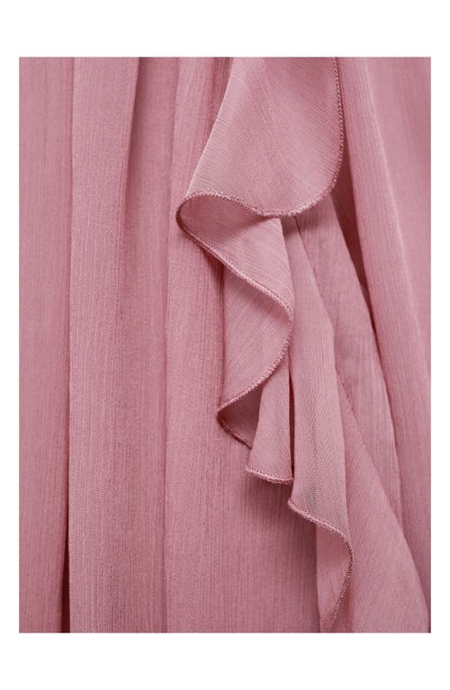 MANGO MANGO KIRSTEN RUFFLE LONG SLEEVE TOP