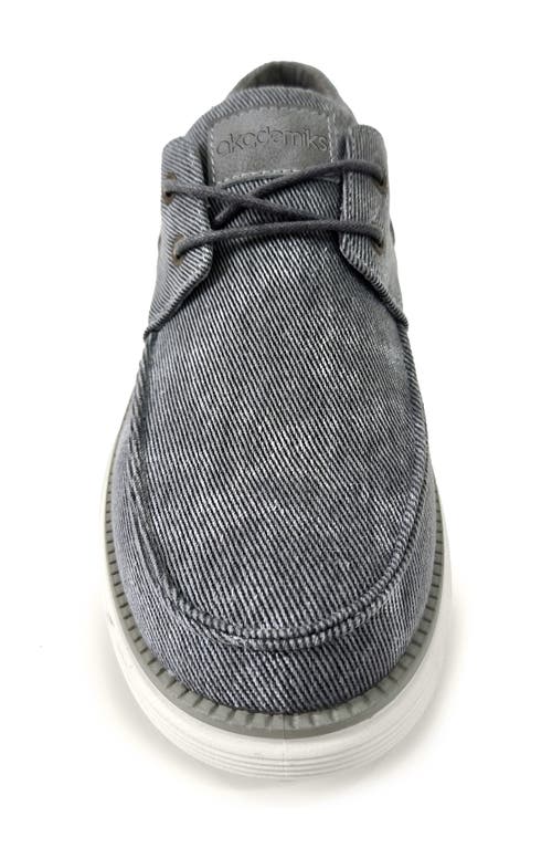 Akademiks Knox Boat Shoe In Grey