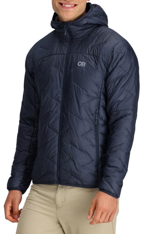 Outdoor Research SuperStrand LT Hooded Water Resistant Packable Puffer Jacket Naval Blue at Nordstrom,