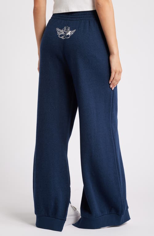 Boys Lie Better Luck Next Time Cotton Blend Sweatpants In Navy