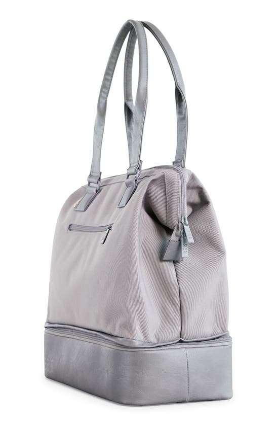 Shop Beis The Convertible Mini Weekend Bag In Grey