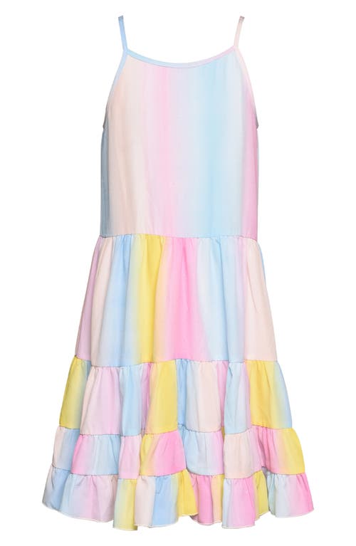 Truly Me Kids' Tiered Dress Blue Multi at Nordstrom,