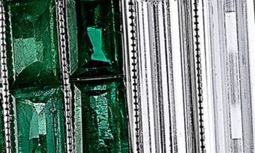 Mindi Mond Icon Baguette Diamond & Colombian Emerald Ring In Platinum