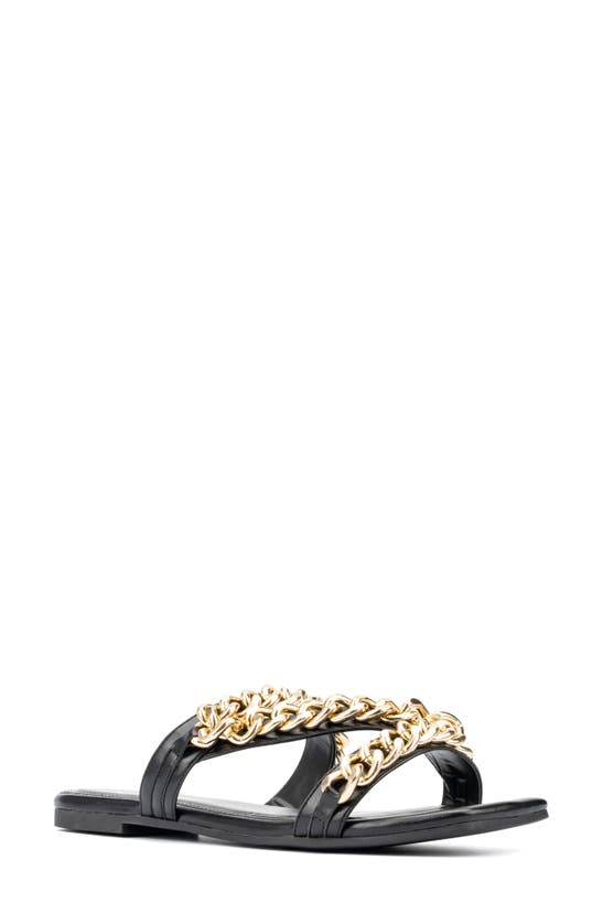 Fashion To Figure Maeve Slide Sandal In Black