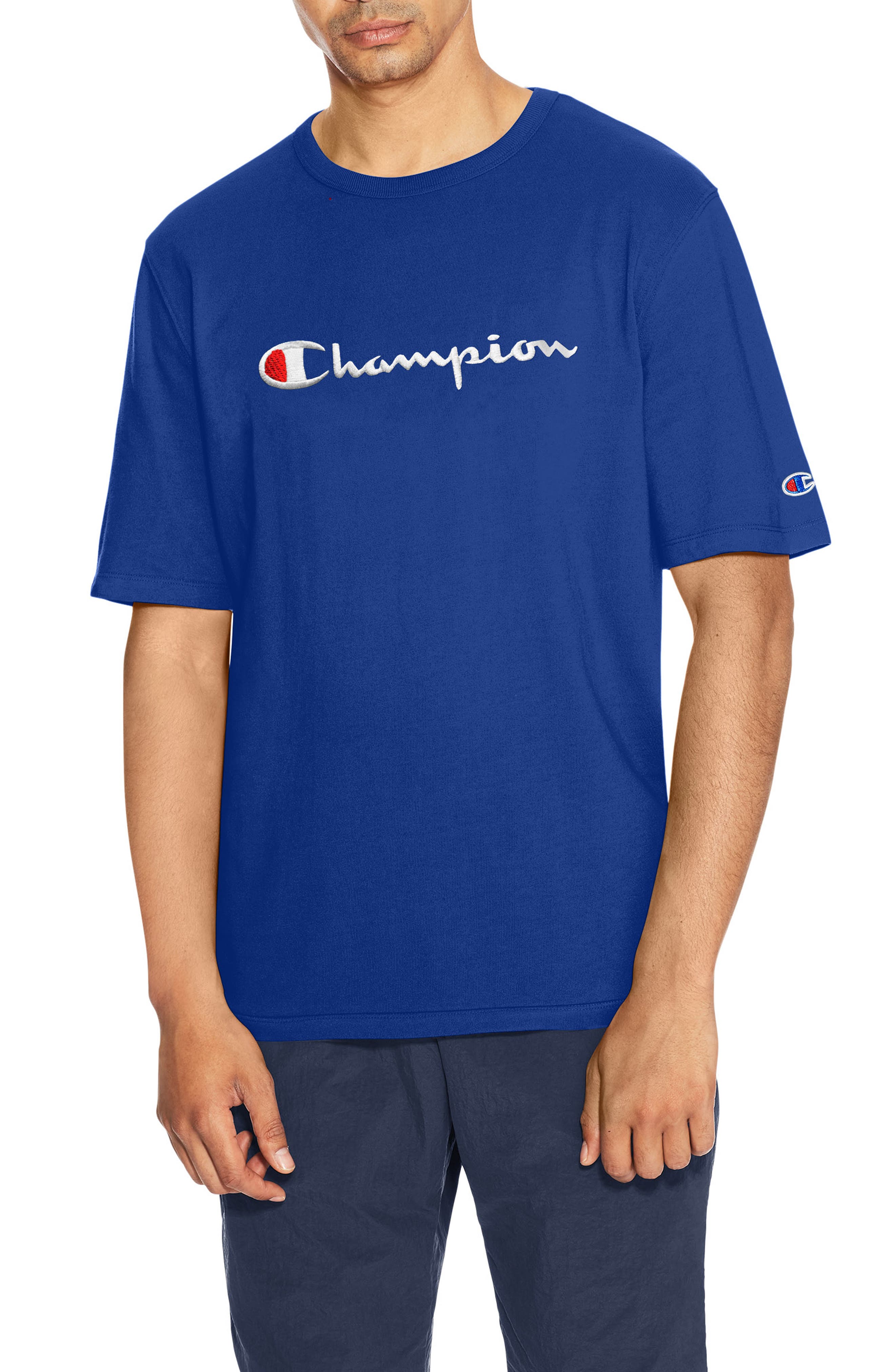 champion heritage script tee