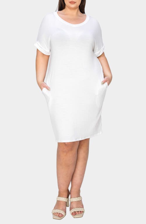 Shop L I V D Mia Everyday T-shirt Dress In White