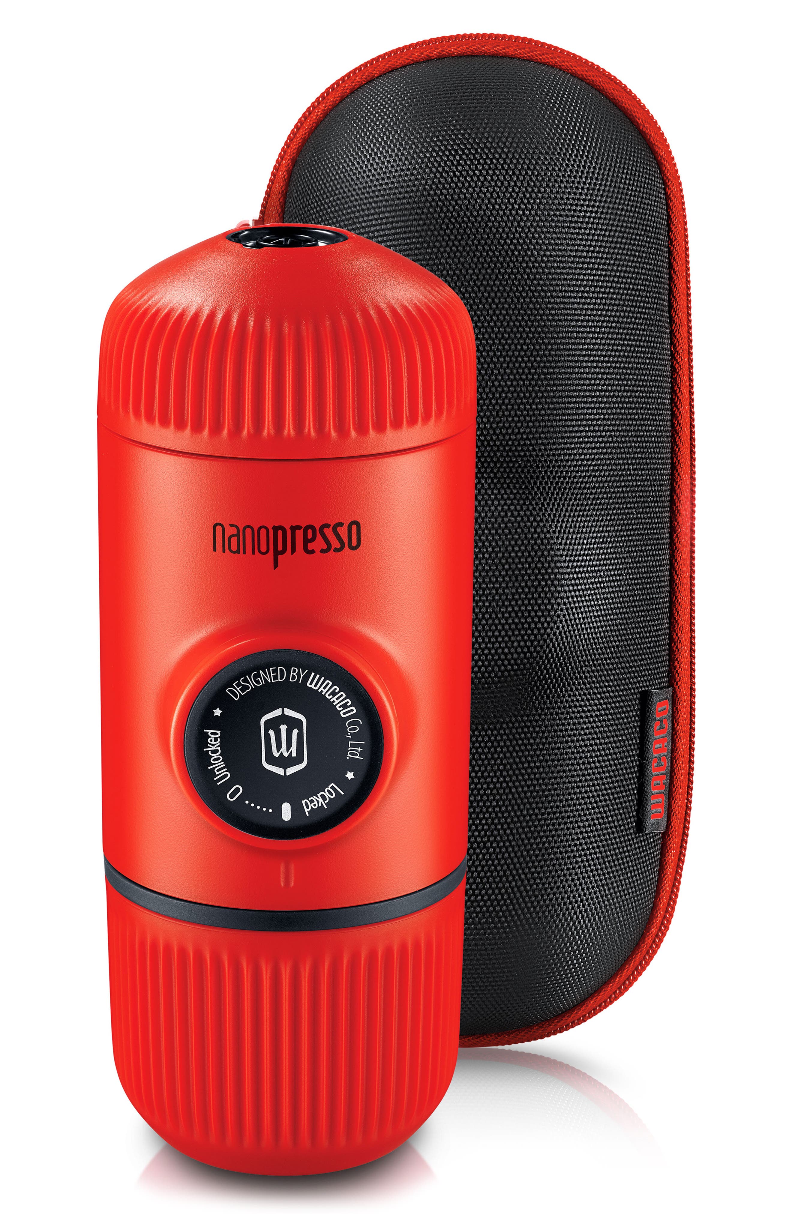Wacaco Nanopresso Portable Espresso Maker with Case - Lava Red