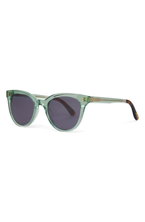 Toms Marlowe 50mm Round Sunglasses In Jade Crystal/dark Grey