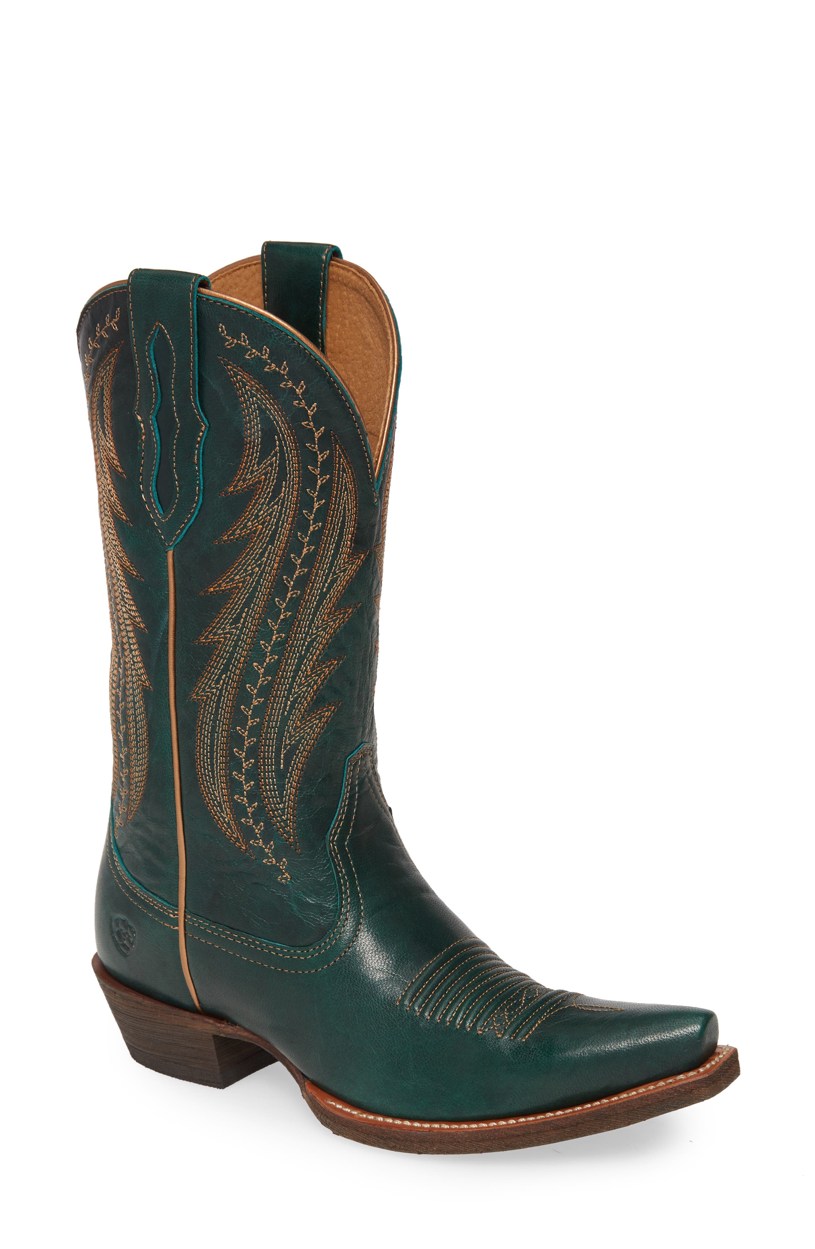 Women's Ariat Tailgate Western Boot, Size 6 M - Green