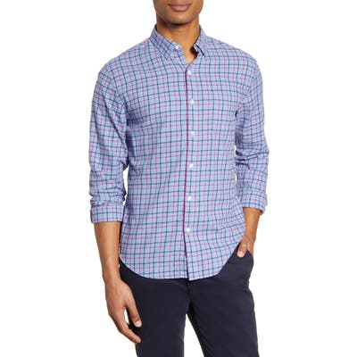 Bonobos Slim Fit Plaid Flannel Button-Up Shirt, Blue