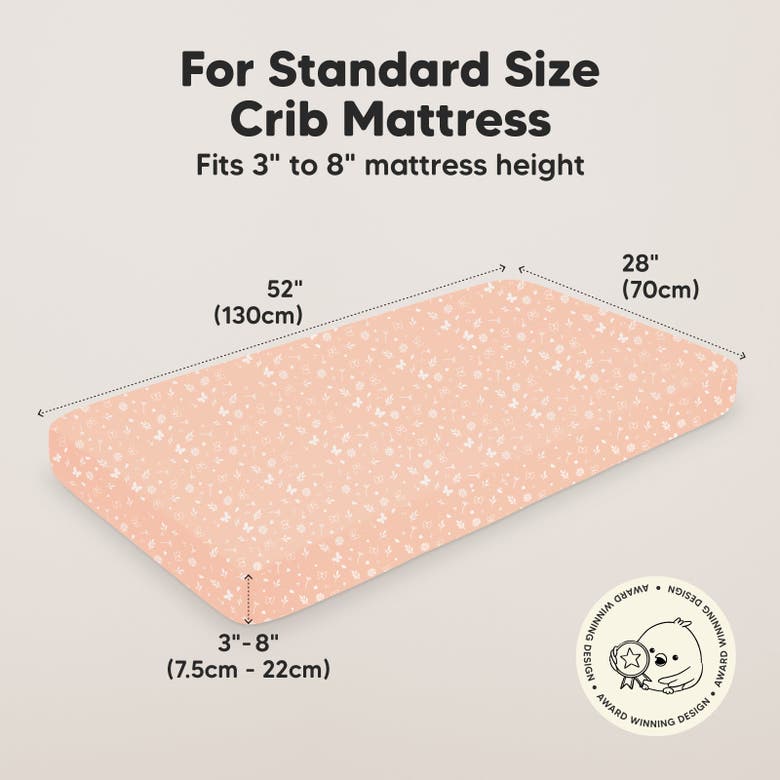 Keababies Isla Fitted Crib Sheets In Butterflies