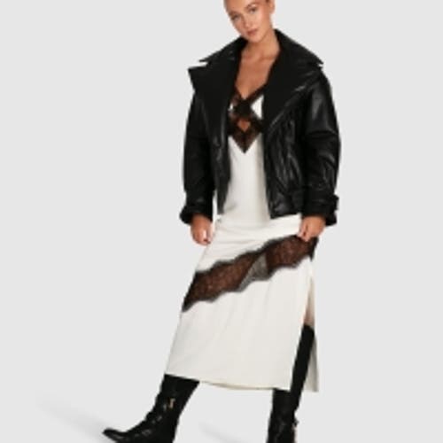 BELLE & BLOOM BELLE & BLOOM LOVE DRUNK LEATHER BOMBER 