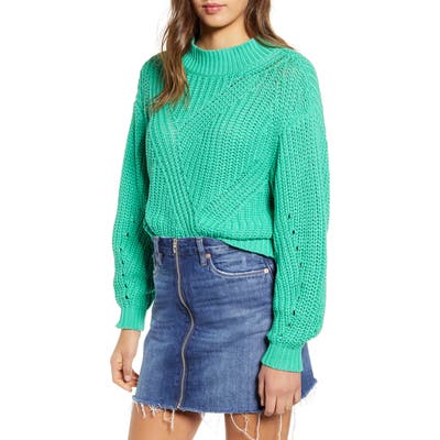 Bp. Traveling Stitch Sweater, Green
