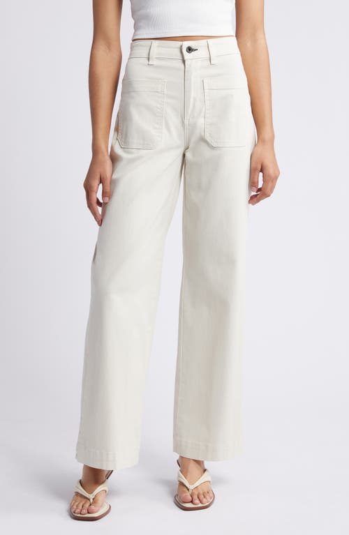 Sailor Wide Leg Twill Utility Pants in Sand