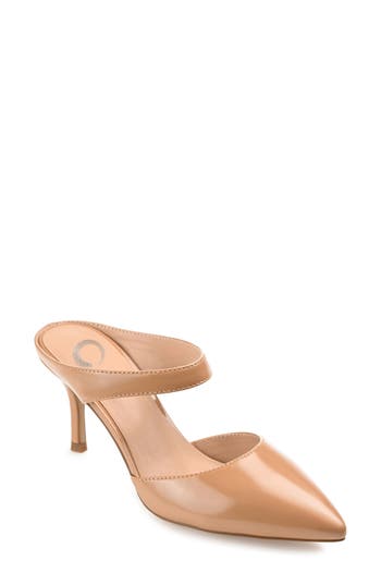 Journee Collection Maevali Pump In Patent/tan