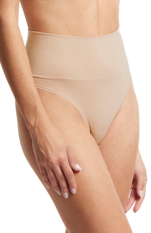 Shop Hanky Panky Body Mid Rise Thong In Chai