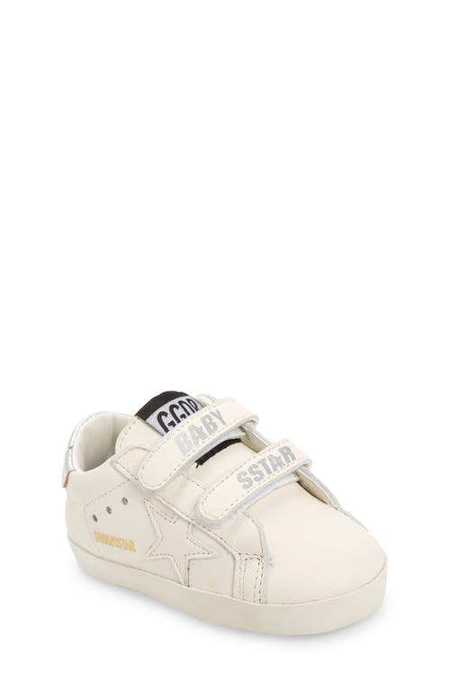 Shop Golden Goose Old School Sneaker In White/silver