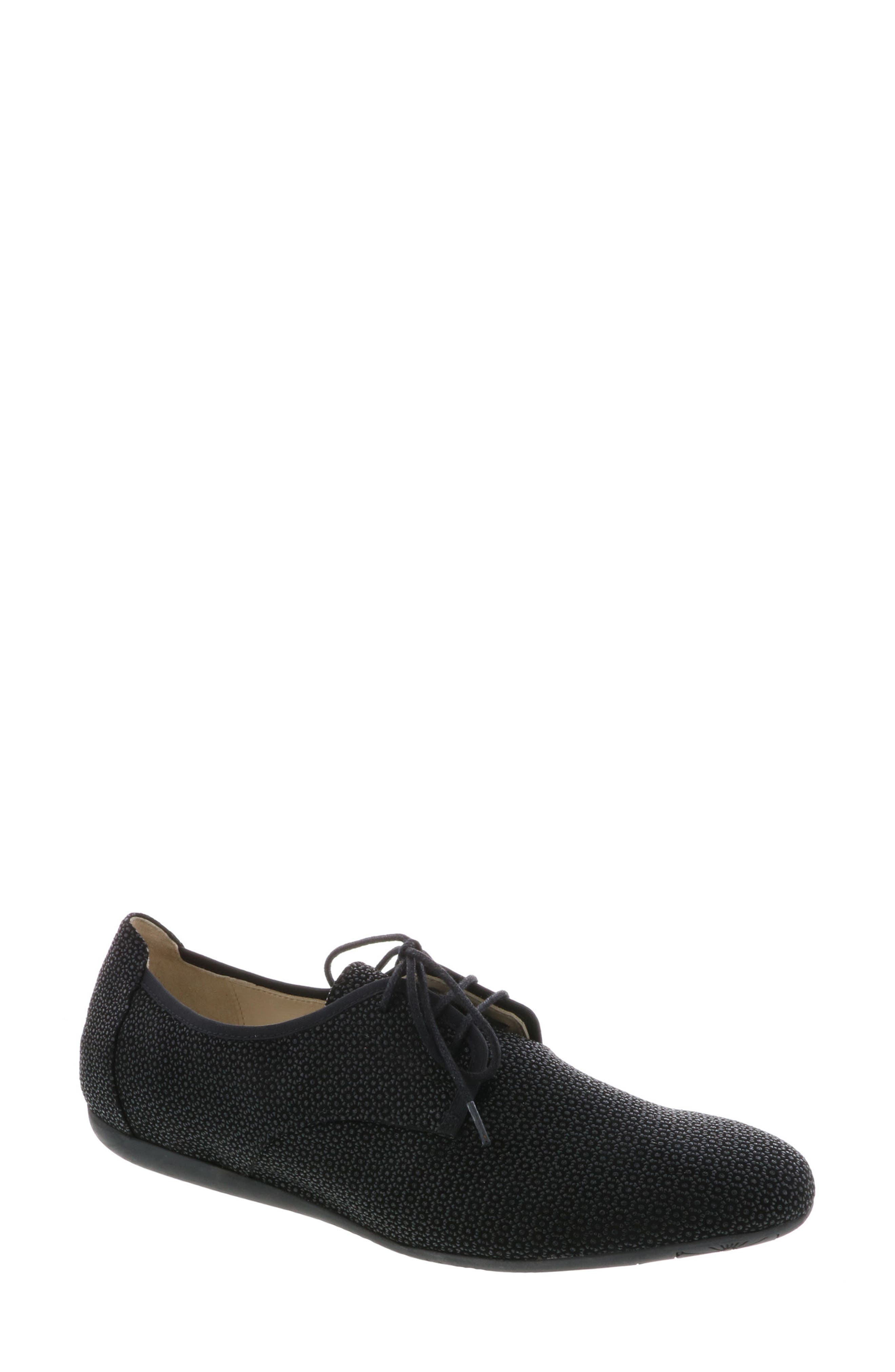 Wolky Stuart Lace-Up Flat - Black
