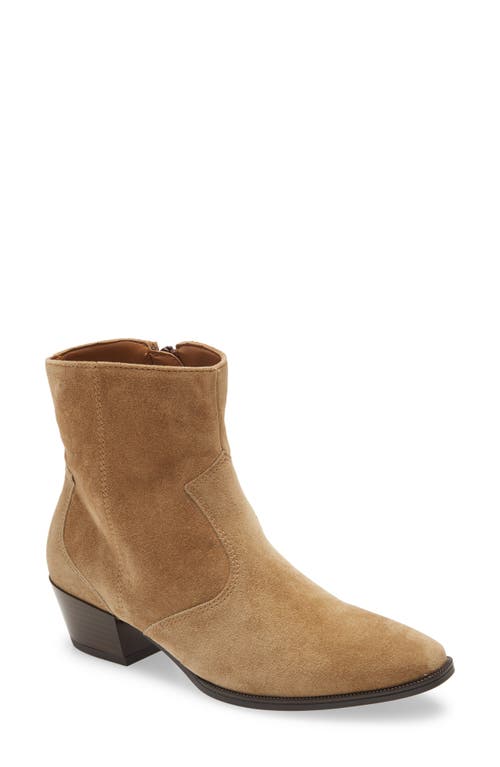 ara Tuscon Bootie in Toffee Velour Leather