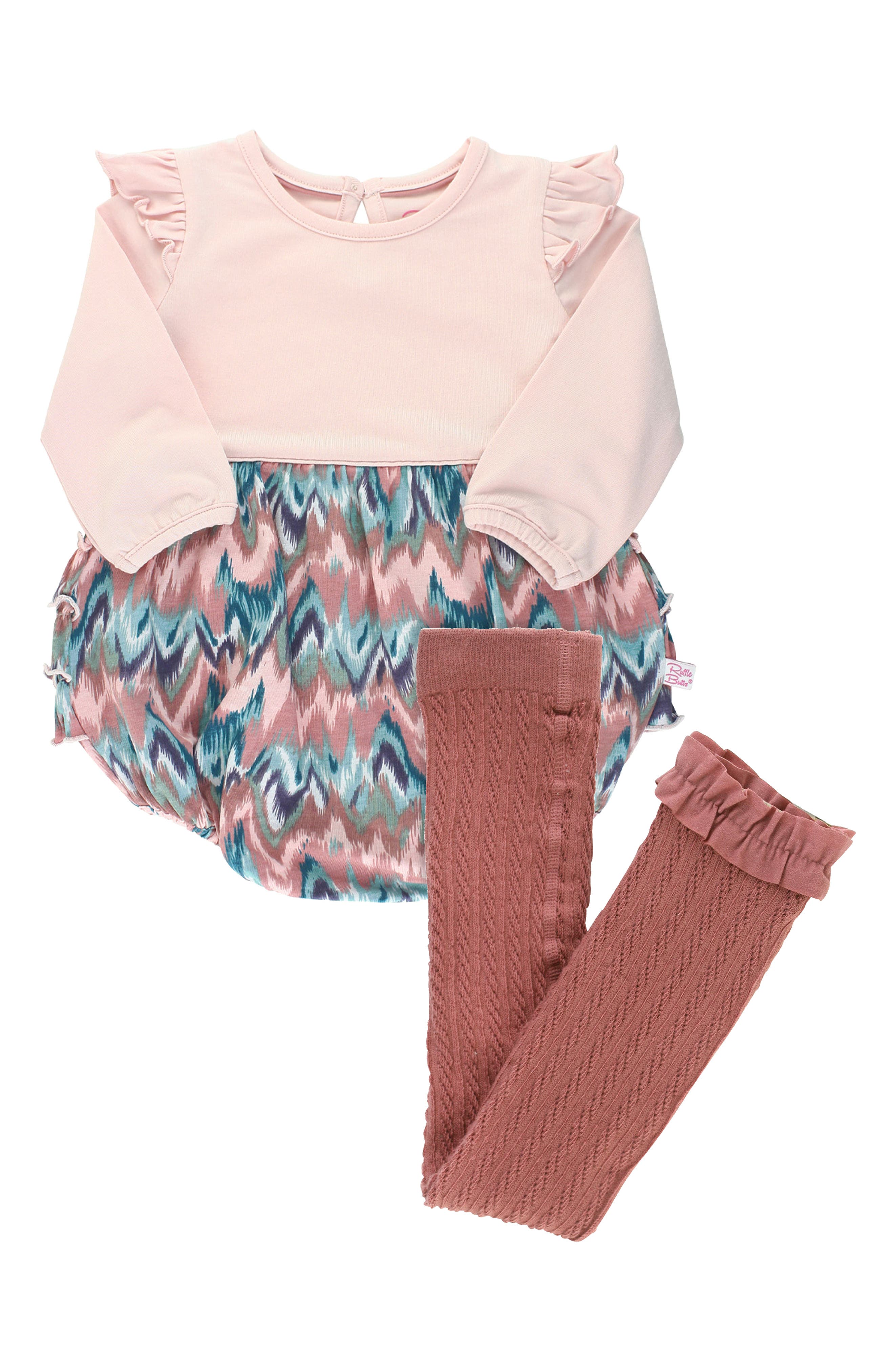 baby romper with tights