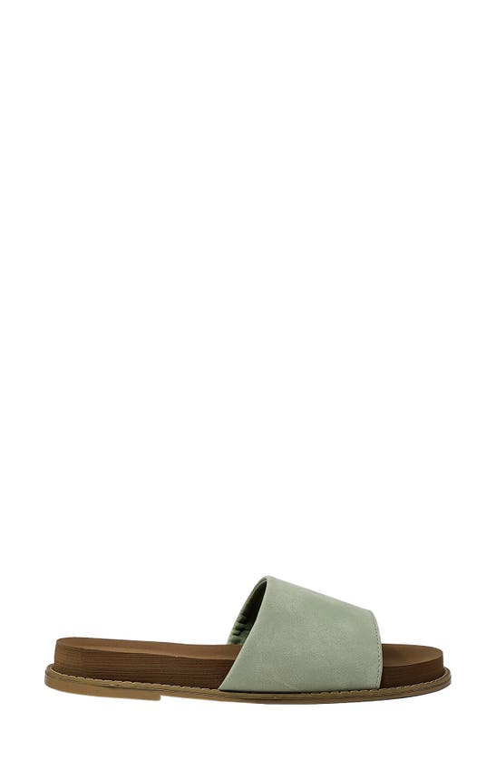 Gaahuu Slide Sandal In Sage Green