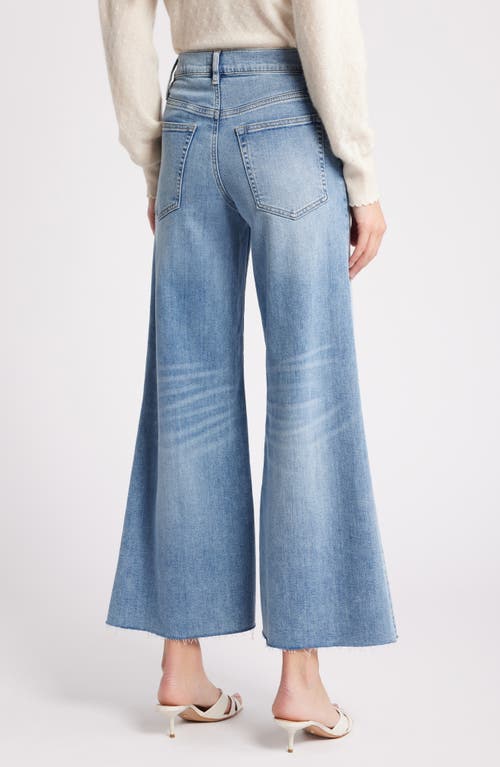 Shop Frame Le Palazzo High Waist Crop Wide Leg Jeans In Whimsy