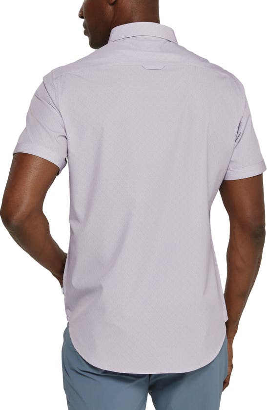 7 Diamonds Leven Short Sleeve Button-up Shirt In Stone Rose