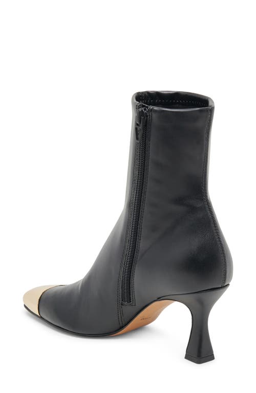 Shop Dolce Vita Glamor Cap Toe Bootie In Black Stella