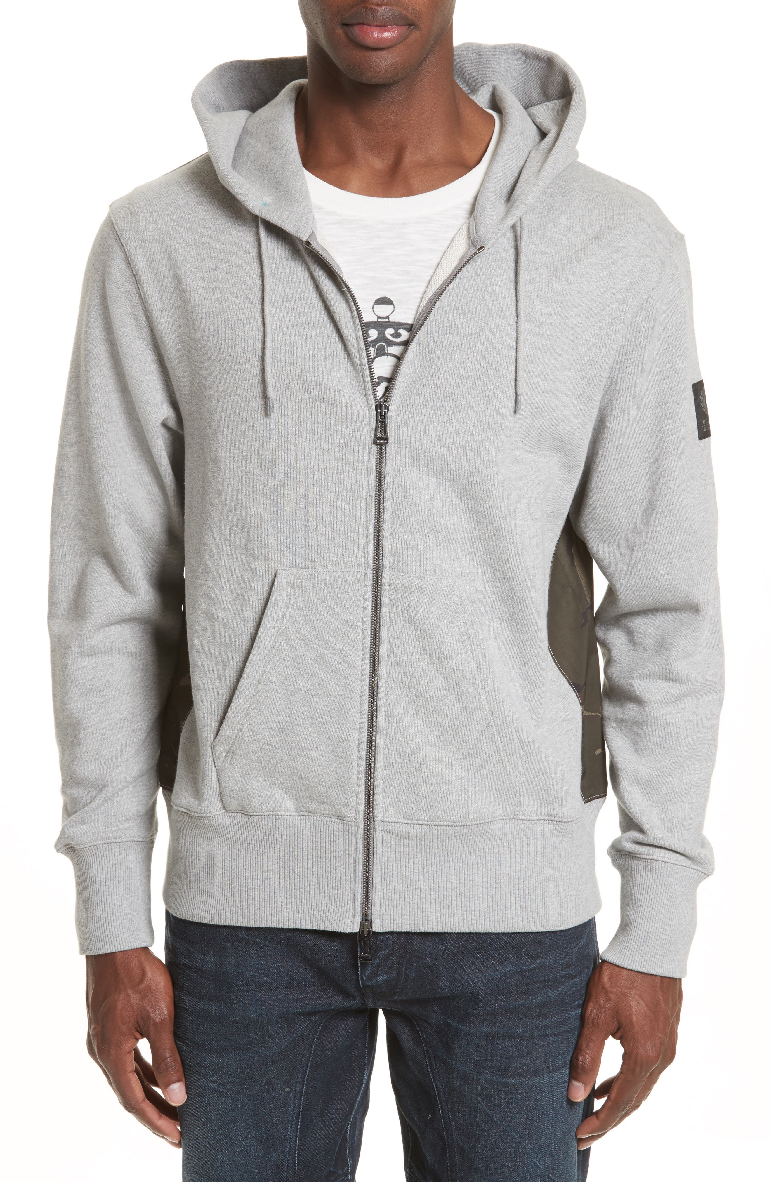 belstaff zip hoodie