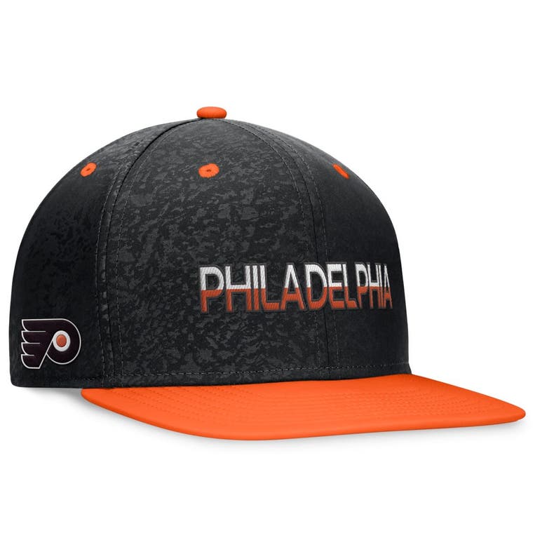 Shop Fanatics Branded Black/orange Philadelphia Flyers Authentic Pro Alternate Jersey Snapback Hat