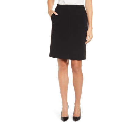 Anne Klein Antonioni Crepe Skirt, Black