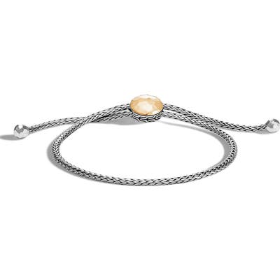 John Hardy Classic Chain Hammered Pull Through Bracelet