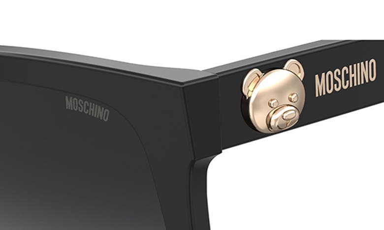 Shop Moschino 55mm Gradient Square Sunglasses In Black/ Grey Shaded
