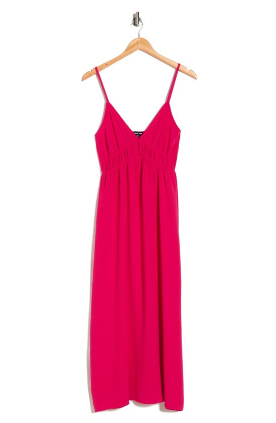 Shop Bebe Shirred Waist Maxi Dress In Pink