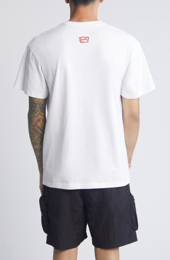 Shop Icecream Flag Cotton Graphic T-shirt In White
