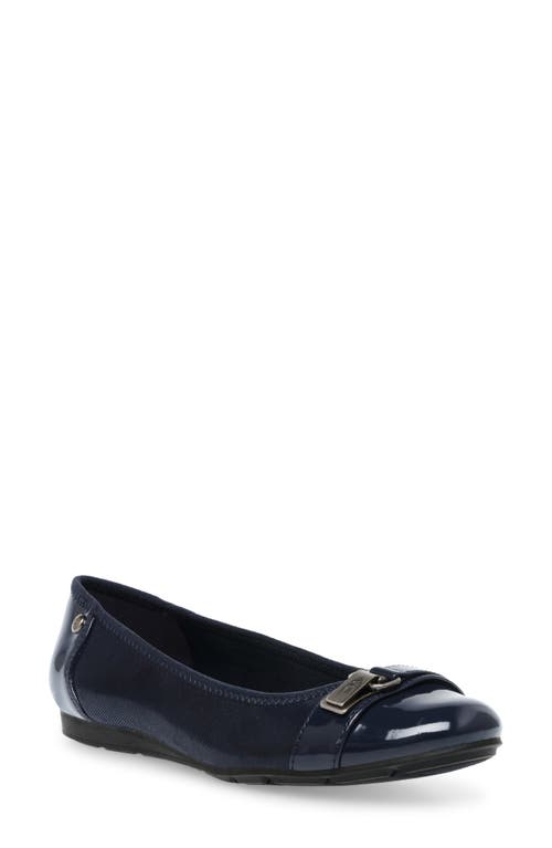 Shop Anne Klein Akable Flat In Navy