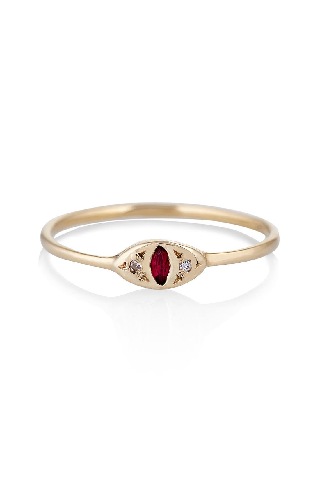 Scosha Cat Eye Ruby Diamond Ring Nordstrom