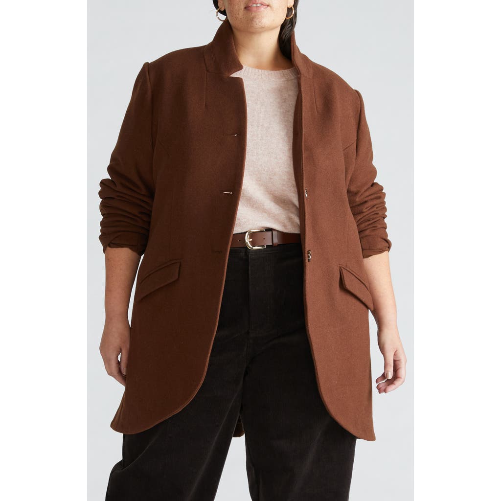 Universal Standard Beas Jacket In Custom Brown