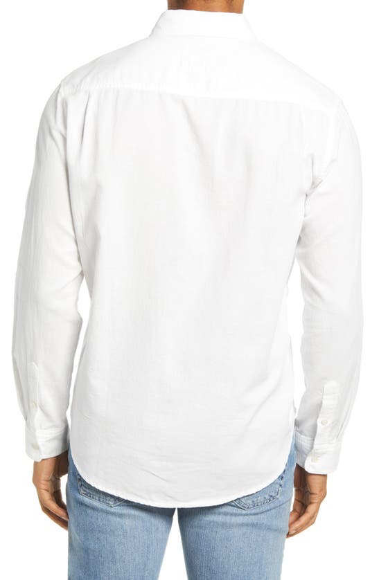 RAILS REID RELAXED FIT SOLID WHITE BUTTON-UP SHIRT
