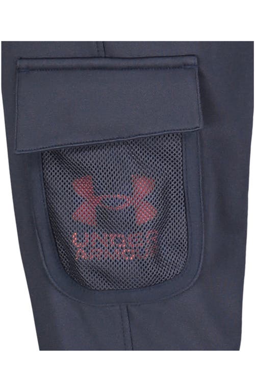 Shop Under Armour Kids' Performance Mesh Pocket Cargo Joggers In Downpour Gray