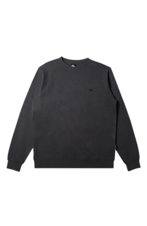 Quiksilver Raglan Sleeve Sweatshirt in Black Heather 