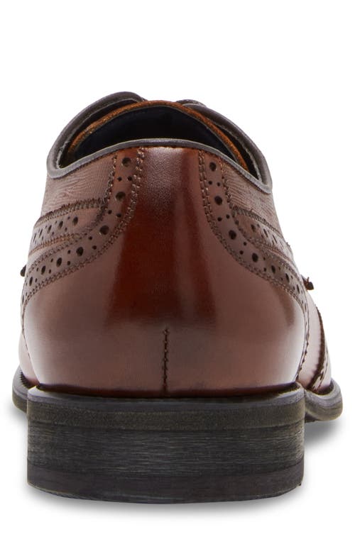 Steve Madden Hoxton Wingtip Derby In Tan/tan